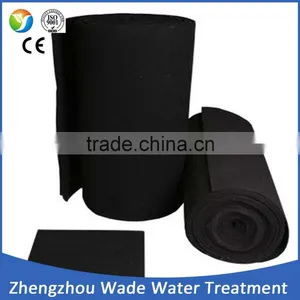 Eco-friendly Polyester Activated Carbon Cloth for Air / Water / Oil Filtration /charcoal Filter Cloth on Sale thumbnail-1