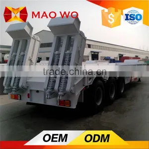 Double Use 3 Axle Low Loader Low Bed Trailer for Sale thumbnail-1