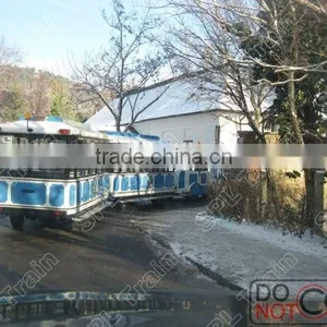 Suzhou Diesel Power Sightseeing Amusement Park Tourist Train Set thumbnail-2