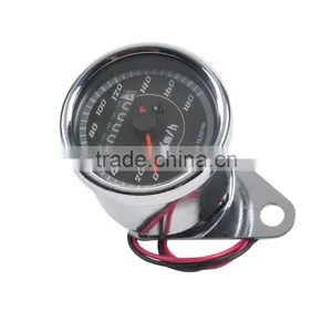 New LED Backlight Universal Odometer Speedometer Gauge Meter Km/h for Motorcycle thumbnail-1