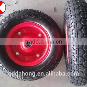 Rubber Wheel for Wheelbarrow Size 350-7 , Rubber Tire and Wheel,wheelbarrow Wheel thumbnail-1