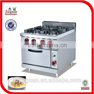 Stainless Steel Commerical Gas Cooker With 4-burner&oven (GH-987A) thumbnail-1