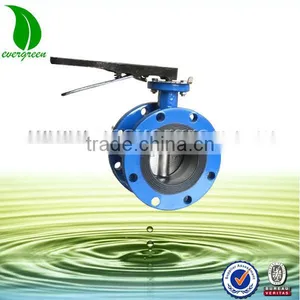 Cast Iron Mental Doulbe Flange Butterfly Check Valve thumbnail-1