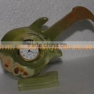 PAKISTAN FACTORY MADE EXPORT QUALITY CLOCKS ONYX MARBLE HANDICRAFTS thumbnail-4