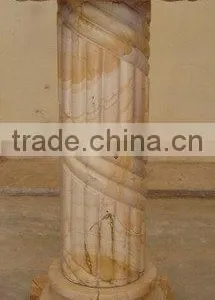 NATURAL COLOR TEAKWOOD MARBLE PEDESTALS thumbnail-4
