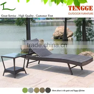 TG15-0270 Outdoor Wicker Lounge Chair Swimming Pool Table and Chair thumbnail-1
