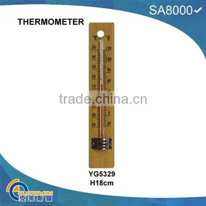 YG5329,wooden Case Glass Thermometer thumbnail-1