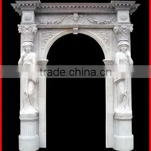 Carving Arch Decorative Marble Door Frame thumbnail-1