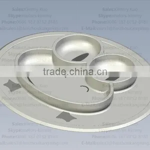 Wholesale Custom Non-Stick Silicone Plate for Kids Tableware Silicone Kid Placemat thumbnail-2