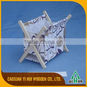 Wooden Fabric Magazine Rack For Office thumbnail-4