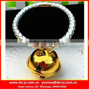 Silver String Golden Bell Dog Shock Collar thumbnail-1