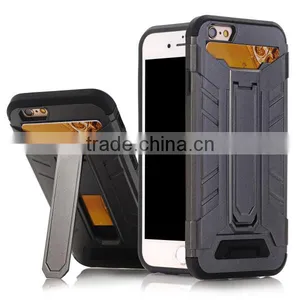 Card Slot Phone Case Bracket Protective Phone Shell TPU + PC Material for IPhone7 / Plus thumbnail-3