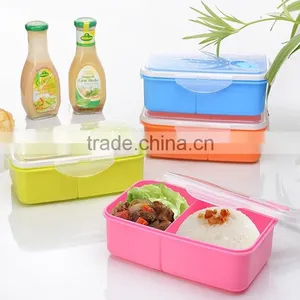 Wholesale Stock Rectangle Double-deck Seal Lunch Box thumbnail-1