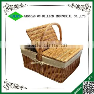 Cheap Wicker Woven Empty Picnic Baskets Wholesale thumbnail-1
