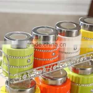 Colorful Kitchen Ceramic Canister Set thumbnail-3