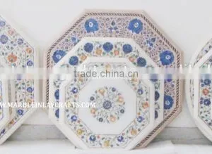 Supplier of Marble Inlay Coffee Table Tops, Handmade Marble Inlaid Tables thumbnail-1