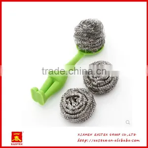 Cute Man Shaped Plastic PP and Steel Wire Made Kitchen Pan Cleaning Brush thumbnail-3