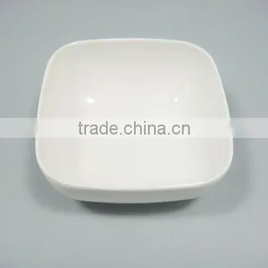 3"Unique Pure White Square Melamine Dishes thumbnail-2