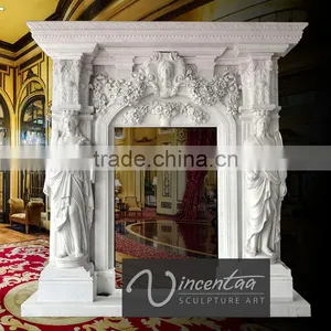 Hot Sale Modern Home Decor Stone Carvings and Sculpture Marble Interior Door Surrounds thumbnail-1