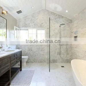 Ecofriendly Full Polished Natural Stone Oriential White Marble Tiles thumbnail-2