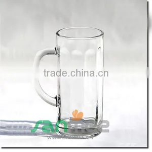 Round Thin Bottom Diamond Glass Beer Mugs thumbnail-1