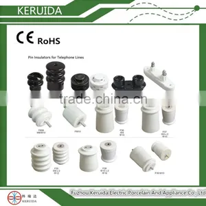 Ceramic Porcelain Pin Insulator for Telephone Lines thumbnail-1