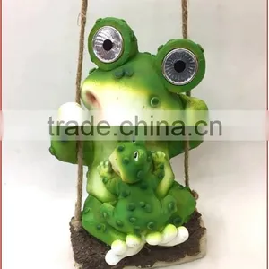 Residential Decor Swinging Frogs Shaped Led Light Solar thumbnail-1