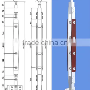 JINXIN Stainless Steel Solid Wooden Balustrade thumbnail-3