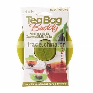 As Seen On TV Food GradeTea Bag Buddy Cup Silicon Lid Cover thumbnail-1
