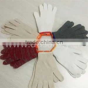 DDSAFETY 2017 Guante Japones 7 Gauge 4 Threads Natural Cotton Polyester String Knit Safety Gloves thumbnail-6