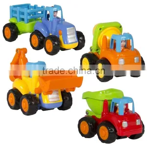 Push and Go Friction Powered Car Toys,Tractor, Bull Dozer Truck, Cement Mixer, Dump Truck From ICTC Factory thumbnail-1