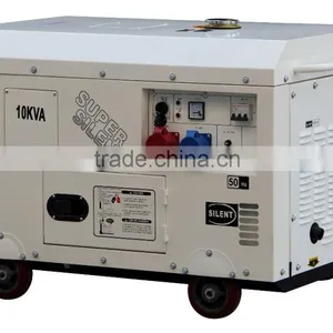 Electric Start 2 Cylider 12kva 220V380V Diesel Silent Generator 10kw thumbnail-1