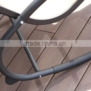 Garden Comfortable Aluminum Grey Durable Hanging Rocking Chair thumbnail-4