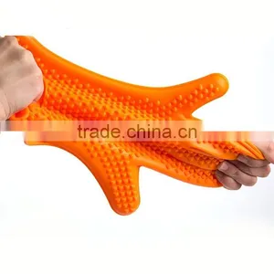 Silicone BBQ Gloves, Silicone Heat Resistant Grilling BBQ Glove thumbnail-5