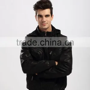 Fashion New Style Motorcycle Leather Jacket Men thumbnail-5