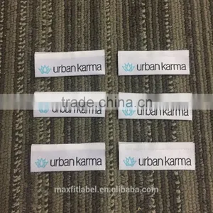 2017 Hjgh Quality Satin Damask Woven Labels for Clothing thumbnail-3