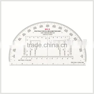 6inch Military Protractor KMP-1 Military Protractor,half Moon Military Protractor thumbnail-1