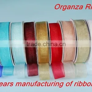 New Design Hotsale Decorative Organza Ribbon ,Cheap Organza Ribbon thumbnail-2