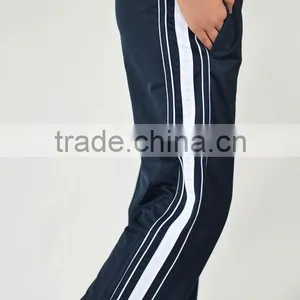 Hotest Sale Sport Pants 200g Polyester Tricot With Inner Brushed Pants With Zipper on Hem thumbnail-1
