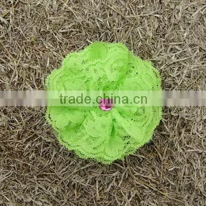 Fancy Chiffon Lace Flowers Artificial Fashion Flower Lace Flower Making thumbnail-1