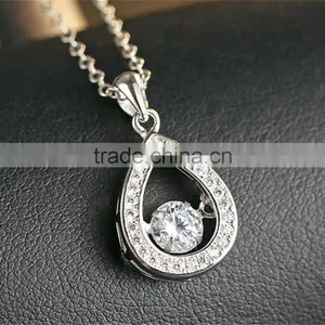 Fashion Heart Shaped Pendant for Sterling Silver Jewelry Necklace 925 Silver thumbnail-1