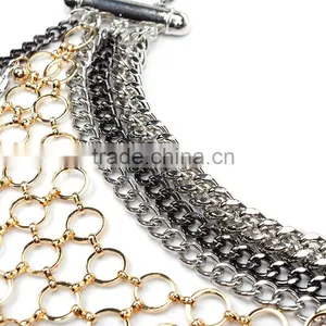 Women Fashion Alloy Net Collar Necklace Jewelry thumbnail-3