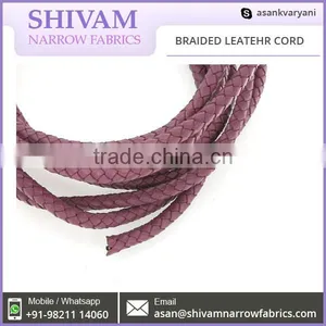 Modern Design Luxurious Leather Braided Cord at Competitive Price thumbnail-4