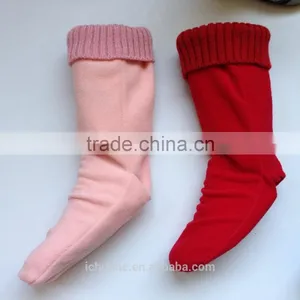 High Quality Winter Fleece Rain Knitted Top Boot Socks thumbnail-6