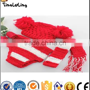 NPT69 Newborn Costume Baby Hat Short Set Handmade Knit Crochet Photography Props 3 Pcs Outfits thumbnail-1
