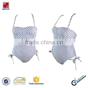 Dot Print Fabric Ladies One Piece Swimwear thumbnail-1