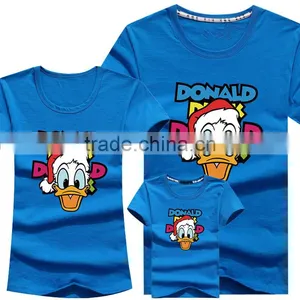 Cheap Wholesale Custom Fashion Print Green Family T-Shirt thumbnail-2
