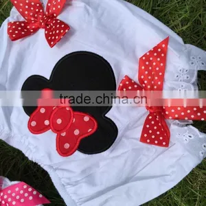 Girls Cotton Bloomer Minnie Bloomer Kids White Bloomer 2-pc Set thumbnail-3