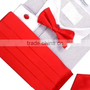 Mens Tuxedo Shirt Wedding Dresses With Bow-tie and Cufflinks thumbnail-2