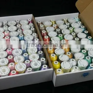 120 Colors Polyester Embroidery Thread 1000M/Spool thumbnail-1